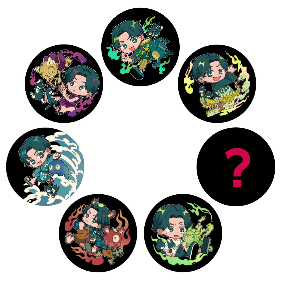 魔道祖師　缶バッジ　百鬼夜行　pop up shop 魔道祖師 百鬼夜行の描き下ろしポップアップ第2弾 10月31日より開催!